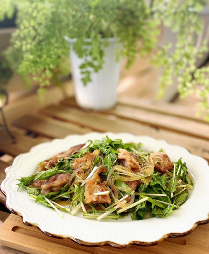 カリカリポークの春雨サラダ