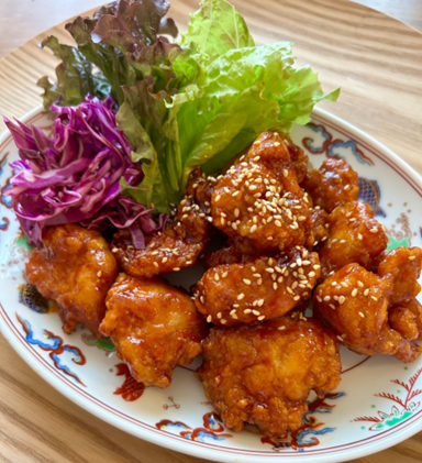 家族で楽しむ辛すぎない ヤンニョムチキン