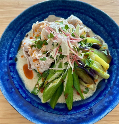 豚しゃぶの豆乳ポン酢
