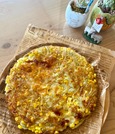 とうもろこしとじゃがいものガレット