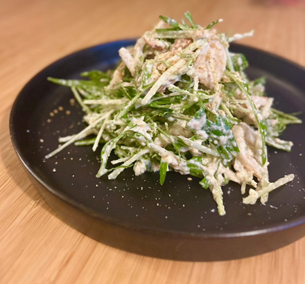 水切り不要！ 水菜と竹輪の白和え